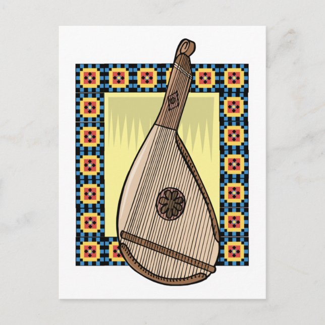 Cartão Postal bandura ucrainiana (Frente)