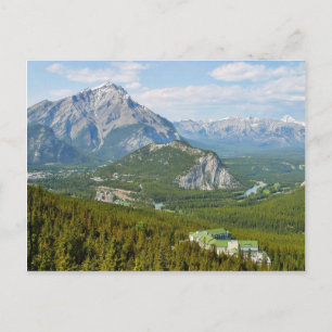 Cartão Postal Banff Canada Vista Do Gondol Da Montanha De Enxofr