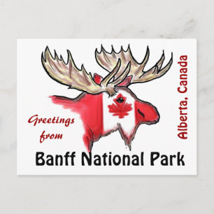 Cartão Postal Banff National Park Alberta Canada elfo postal