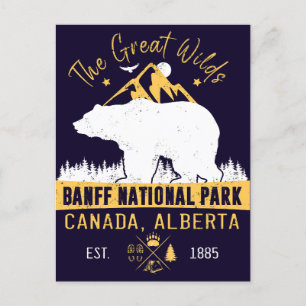 Cartão Postal Banff National Park Canada Vintage aflita