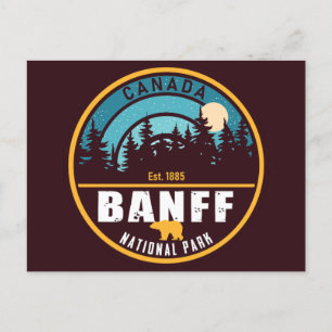 Cartão Postal Banff NP Canadá Montanhas Rochosas Vintage Souveni