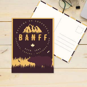 Cartão Postal Banff NP Canadá Montanhas Rochosas Vintage Souveni