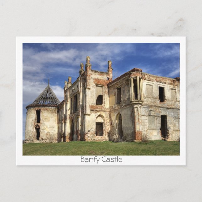 Cartão Postal Banfy Castle (Frente)