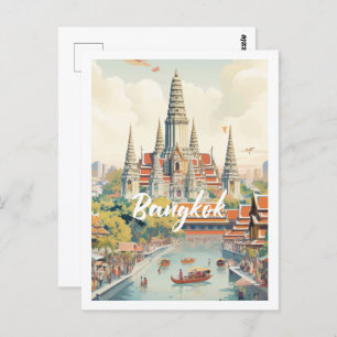 Cartão Postal Bangkok Tailândia, famosa Viagem