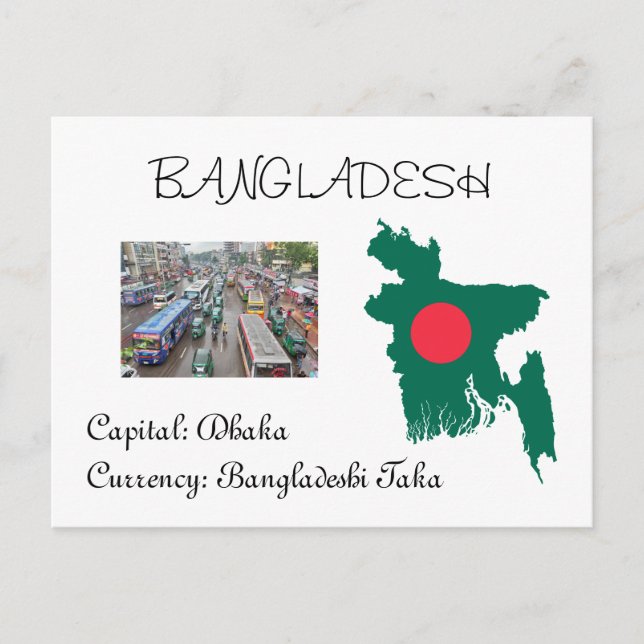 Cartão Postal Bangladesh (Frente)