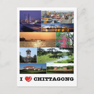 Cartão Postal Bangladesh - Chittagong - I Love -