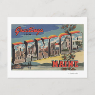 Cartão Postal Bangor, MaineLarge - Letra ScenesBangor, ME