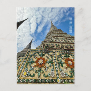 Cartão Postal Banguecoque Tailândia estupas Wat Pho
