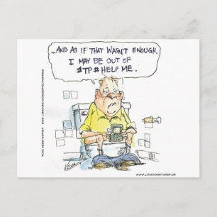 Cartão Postal Banheira Não 4 Camisetas e presentes engraçados na