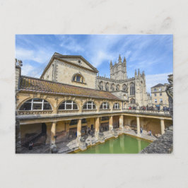 Cartão Postal Banheiras romanas em Bath na Inglaterra