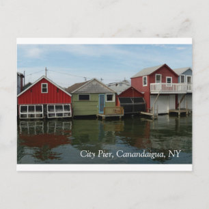 Cartão Postal Banheiro: Cidade Pier, Canandaigua, NY