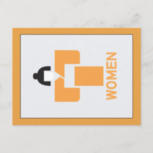 Cartão Postal Banheiro feminino, Sinal Japonês