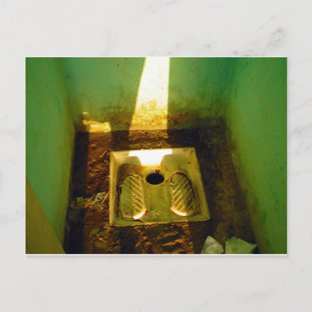 Cartão Postal Banheiro na estrada na Tunísia 2 (Frente)