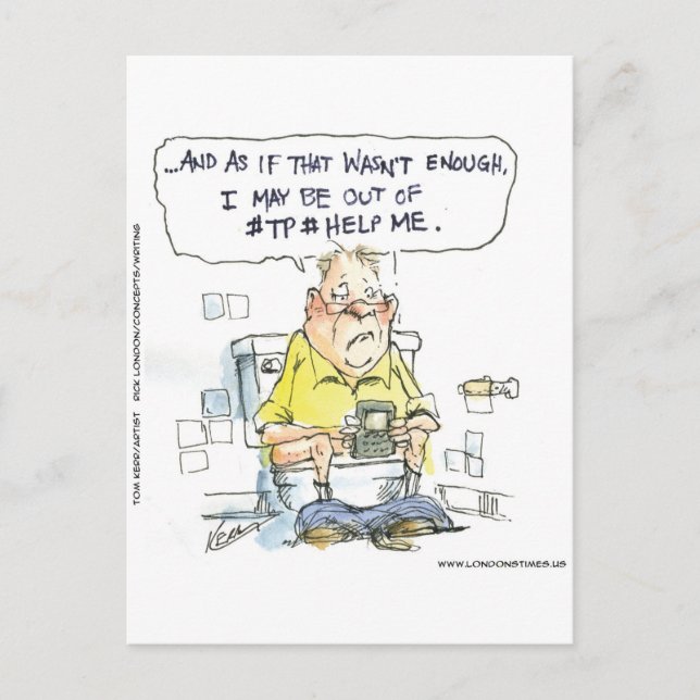 Cartão Postal Banheiro Não é para Rede Social Camisetas Divertid (Frente)