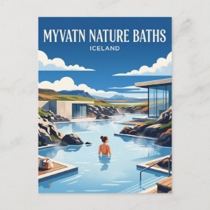 Cartão Postal Banhos de Natureza Myvatn Islândia