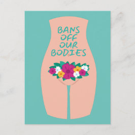 Cartão Postal Banir nossos corpos Aqua
