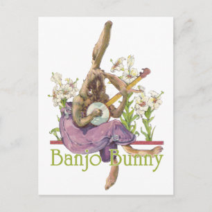 Cartão postal Banjo Bunny