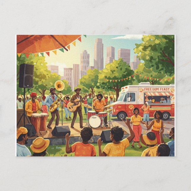 Cartão Postal "Banquete da liberdade" (Frente)