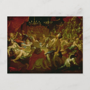 Cartão Postal Banquete de Belshazzar