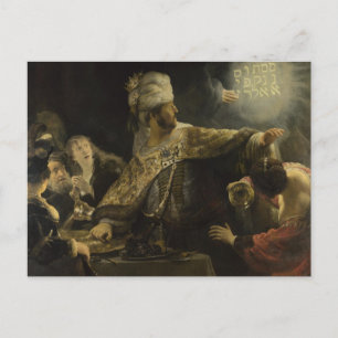 Cartão Postal Banquete de Belshazzar