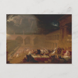 Cartão Postal Banquete de Belshazzar