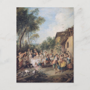 Cartão Postal Banquete de casamento na vila