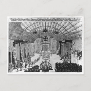 Cartão Postal Banquete na Sala Romer em Frankfurt-am-Main