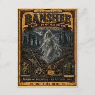 Cartão Postal Banshee, Monstro de Circo Antigo