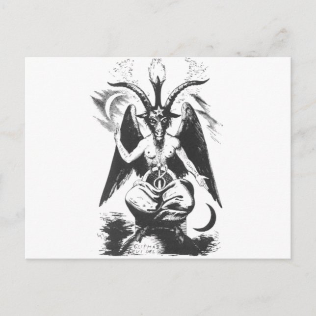 Cartão Postal Baphomet (Frente)