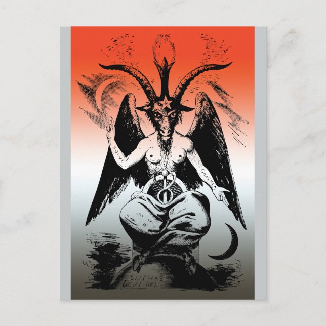 Cartão Postal Baphomet (Frente)