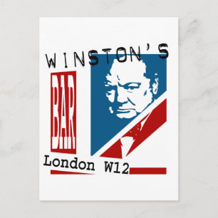 Cartão Postal Bar de Winston