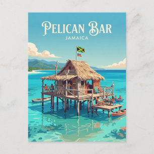 Cartão Postal Bar do Pelicano de Floyd Jamaica