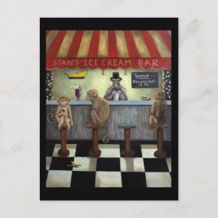 Cartão Postal Bar macaco