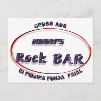Cartão Postal Bar Rock da Mimmy