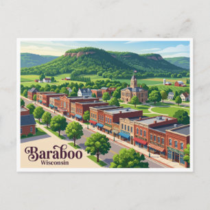 Cartão Postal Baraboo Wisconsin