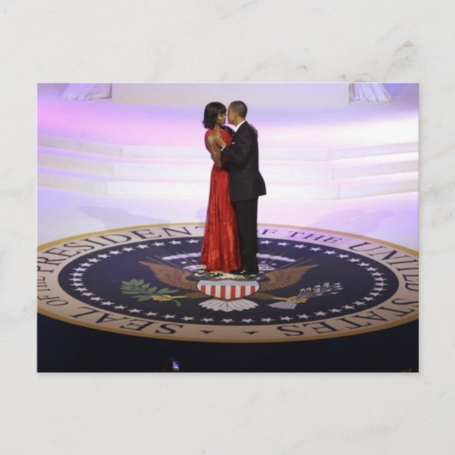 Cartão Postal Barack e Michelle Obama (Frente)