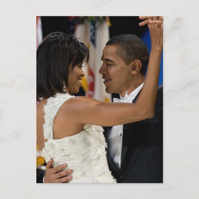 Cartão Postal Barack e Michelle Obama (Frente)