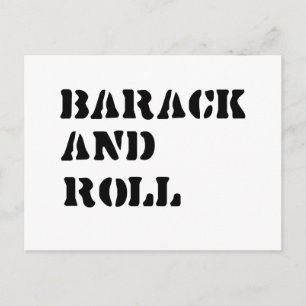 Cartão Postal Barack e Roll