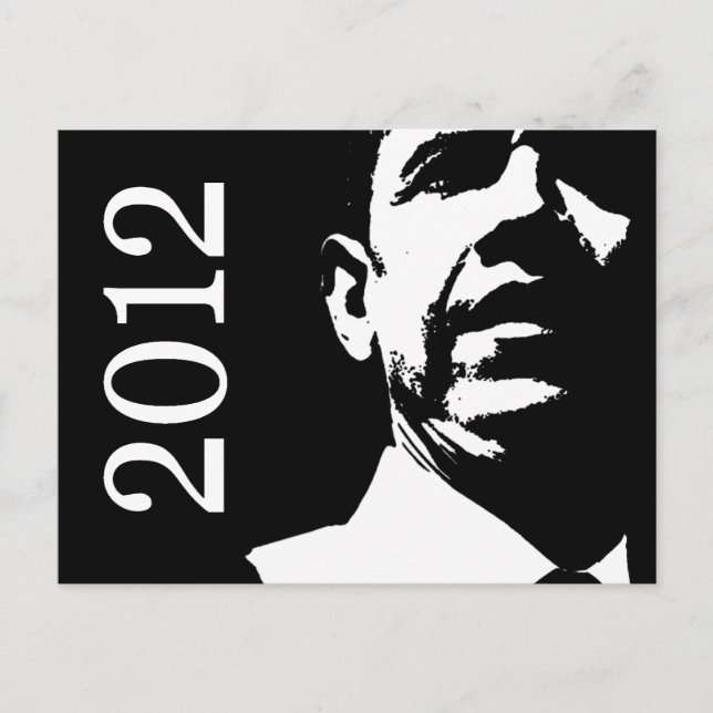 Cartão Postal Barack Obama 2012 (Frente)