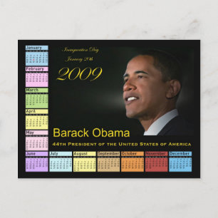 Cartão Postal Barack Obama Calendar
