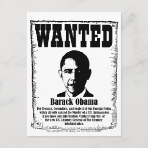 Cartão Postal Barack Obama queria Poster