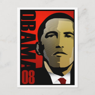Cartão Postal Barack Obama Super Hero