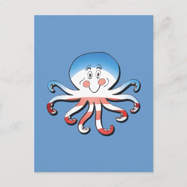 CARTÃO POSTAL BARACKTOPUS (Frente)