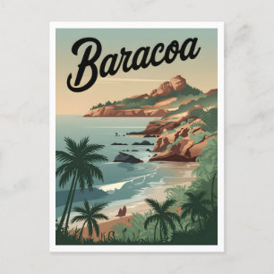 Cartão Postal Baracoa Cuba Vintage