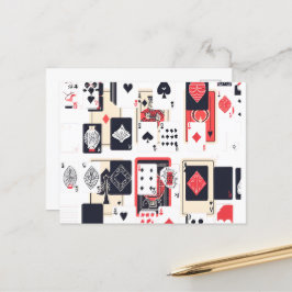 Cartão Postal Baralho de Cartas