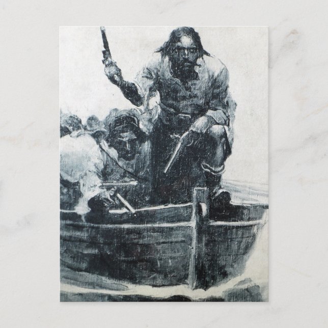 Cartão Postal Barba Negra se Aproximando (Frente)