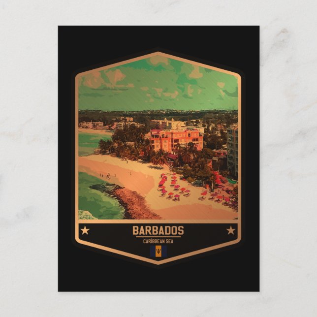 Cartão Postal Barbados (Frente)