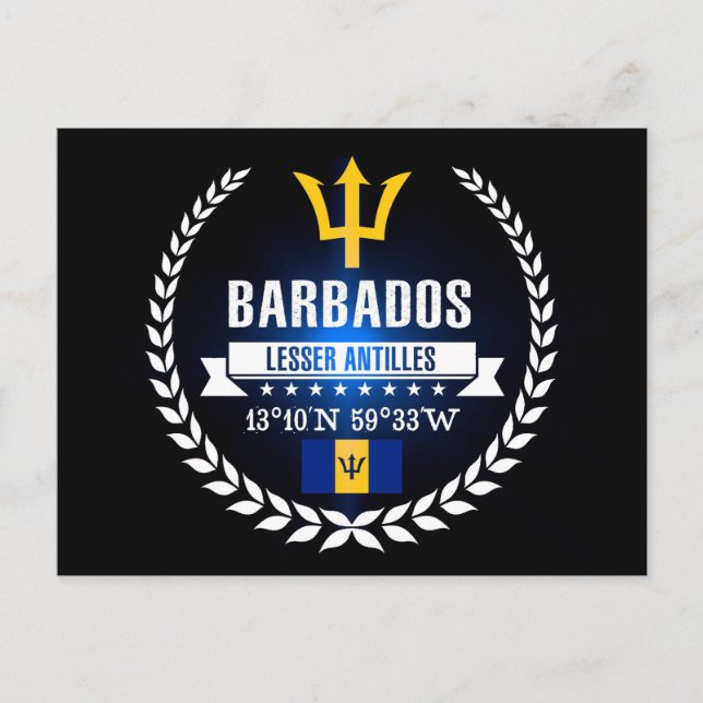 Cartão Postal Barbados (Frente)