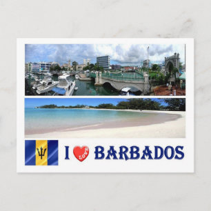 Cartão Postal Barbados - Bridgetown - I Love -