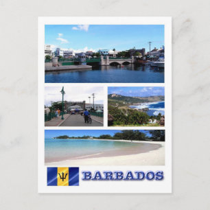 Cartão Postal Barbados - Mosaico -